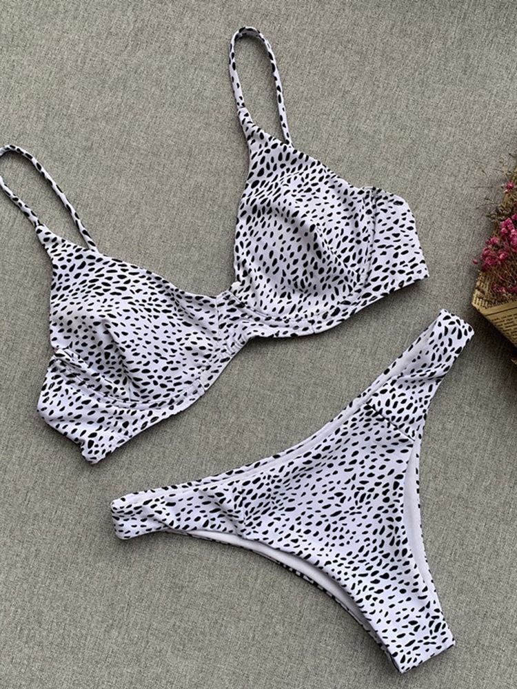Conjunto De Biquíni Feminino Com Bolinhas