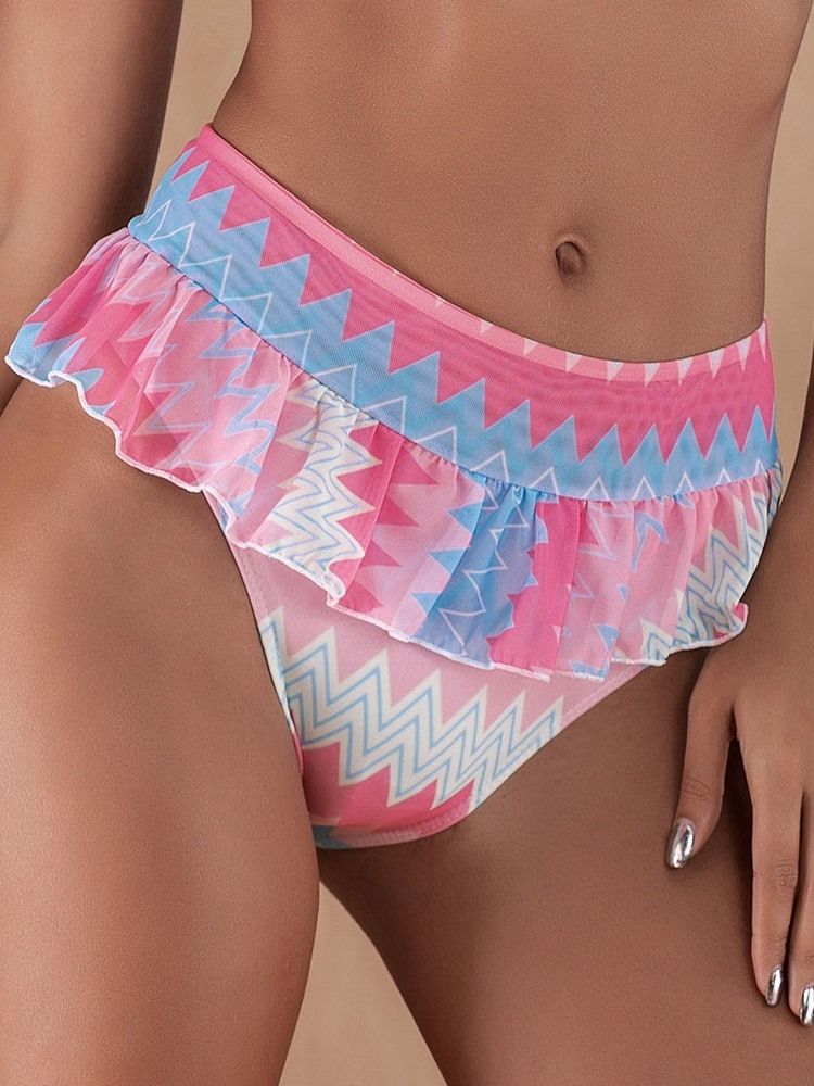 Conjunto De Biquíni Feminino Com Cordões Coloridos