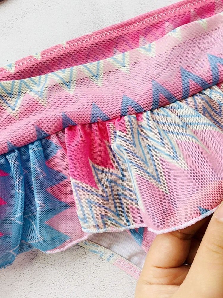 Conjunto De Biquíni Feminino Com Cordões Coloridos