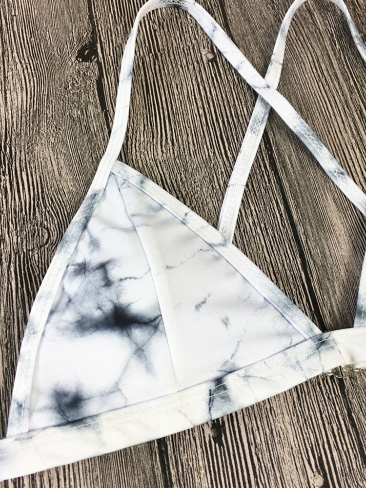 Conjunto De Biquíni Feminino Com Estampa Moda Praia