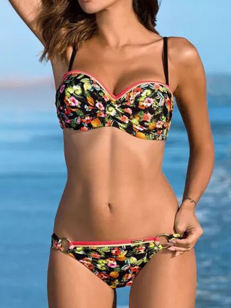 Conjunto De Biquíni Floral Sexy Feminino