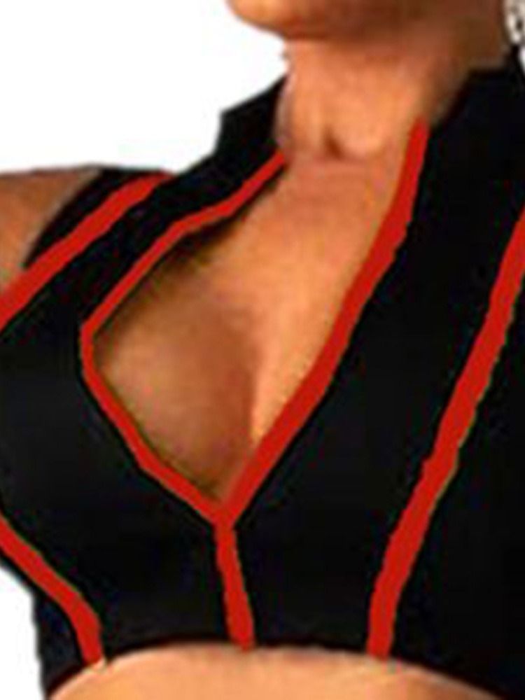 Traje De Banho Feminino Sexy Com Zíper Colorido