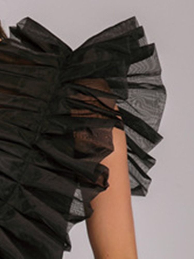 Traje De Banho Feminino Simples Em Patchwork De Uma Peça