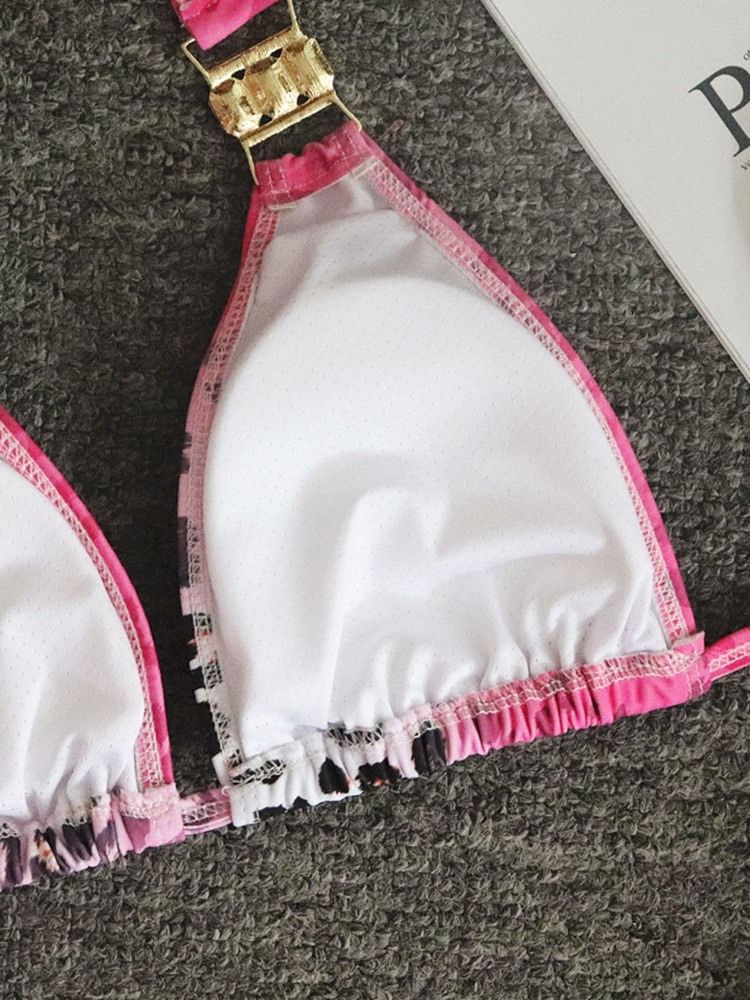 Trajes De Banho Femininos Com Cadarço E Cor Sexy Leopardo