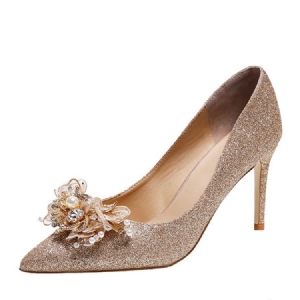 3d Slip-on Stiletto Heel Simples Fino Calçado Feminino
