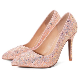 Fio Feminino De Salto Agulha Ponta Agulha Sweet Pumps