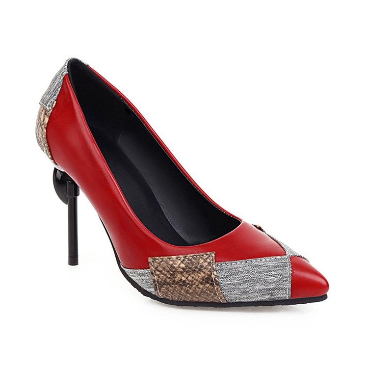 Fio De Salto Agulha Slip-on Casual Sapatos Finos Sapatos Femininos
