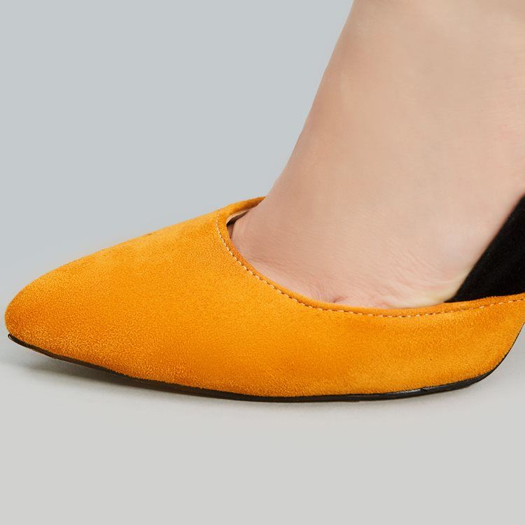 Novas Bombas Chiques De Patchwork Para Dedos Pontiagudos Femininos