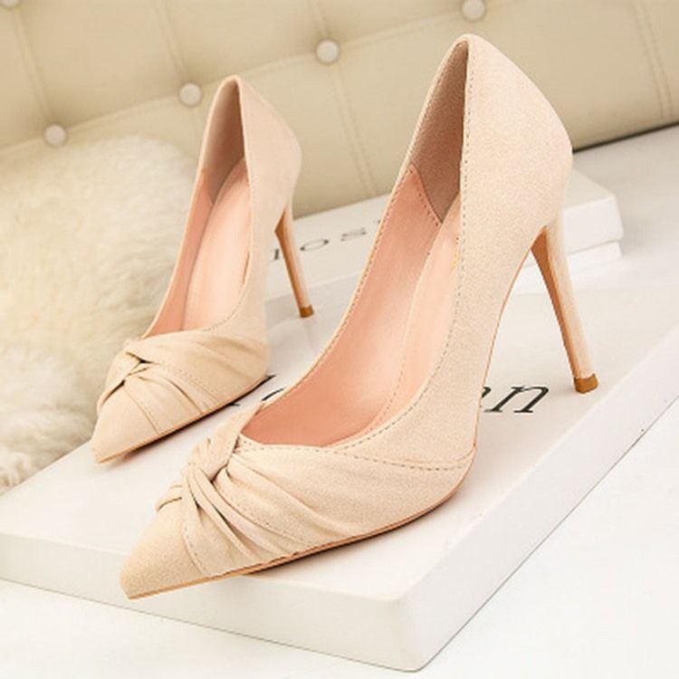Sapatos Femininos Com Ponta Fina E Salto Agulha E Salto Agulha