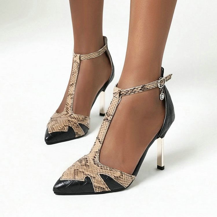Sapatos Femininos De Salto Agulha Com Biqueira Pontiaguda 9cm Finos