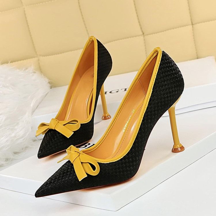 Sapatos De Salto Agulha Com Salto Agulha E Salto Agulha Decotado Feminino