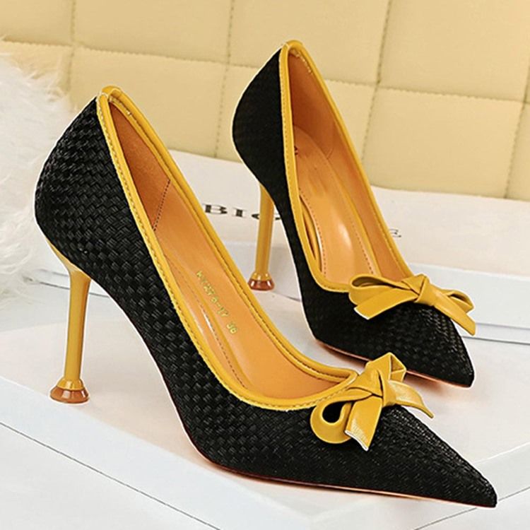 Sapatos De Salto Agulha Com Salto Agulha E Salto Agulha Decotado Feminino
