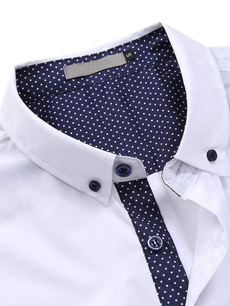 Bolso De Lapela Ol Masculino Camisa Slim Com Peito Único