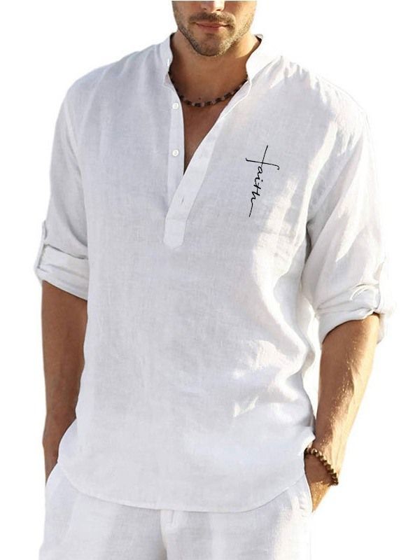 Camisa Casual Masculina De Botão