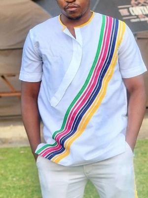 Camisa Slim Casual Masculina Listrada