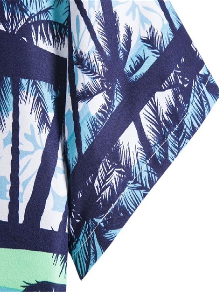 Camisa Slim Masculina Lapela Floral Europeia De Peito Único