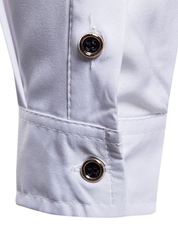 Camisas Masculinas Justas Lapela Com Estampa Floral Com Estampa Floral