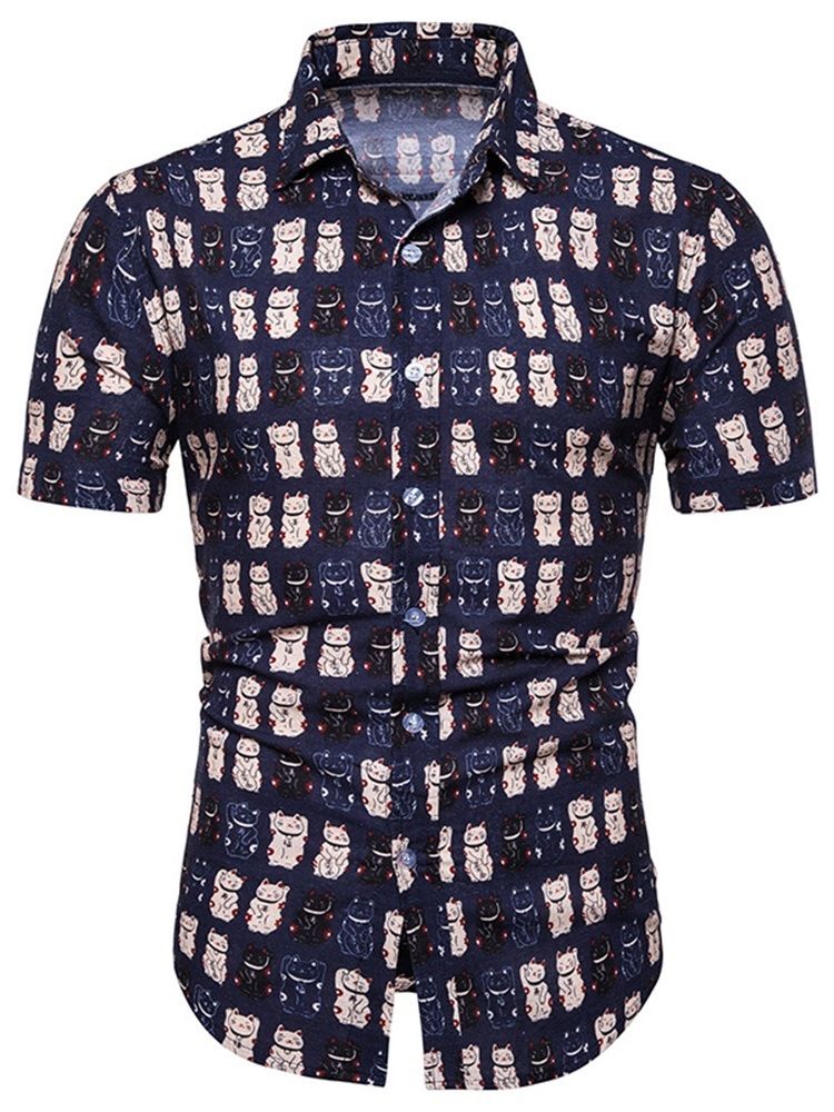Color Block Lapel Patchwork Fall Camiseta Masculina De Peito Único