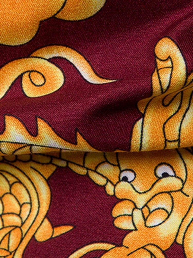 Imprimir Camisa De Lapela Europeia Com Peito Único Masculino