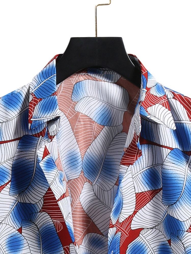 Lapela Color Block Patchwork Fall Camisa Slim Masculina