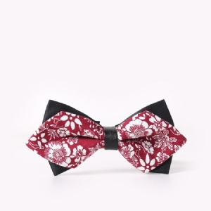 Bowtie Masculino Com Estampa De Algodão