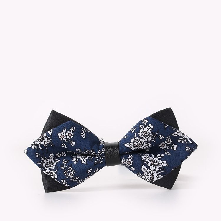 Bowtie Masculino Com Estampa De Algodão