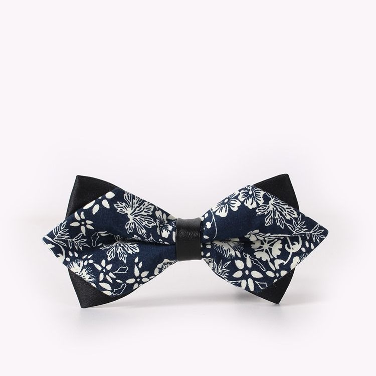 Bowtie Masculino Com Estampa De Algodão