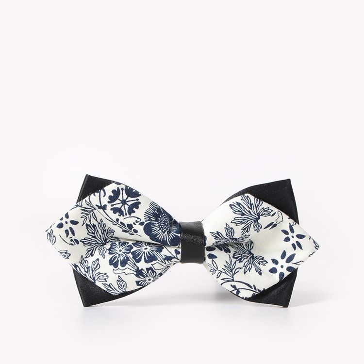 Bowtie Masculino Com Estampa De Algodão