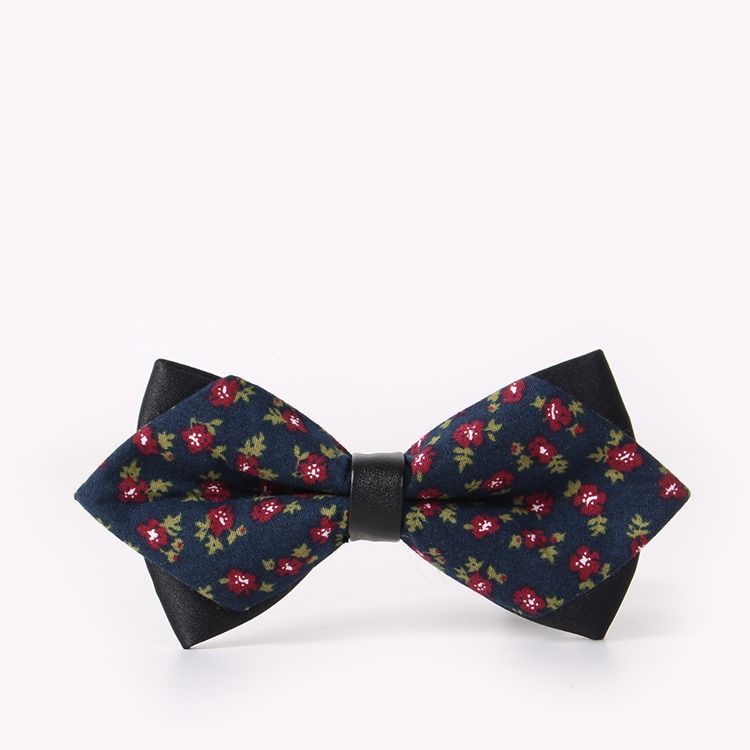 Bowtie Masculino Com Estampa De Algodão