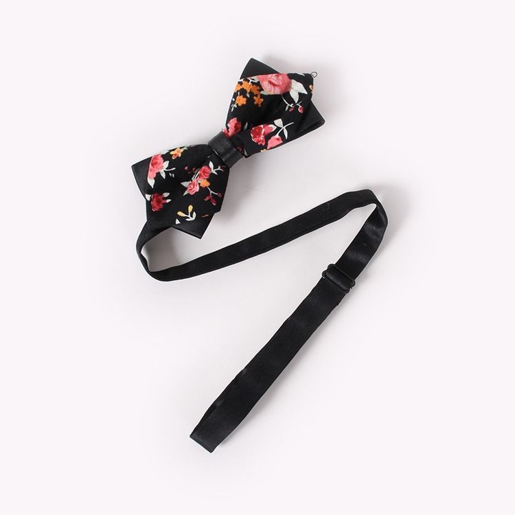 Bowtie Masculino Com Estampa De Algodão