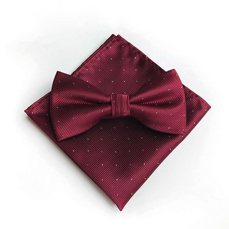 Conjunto De Gravata Borboleta De Ponto De Onda Masculino