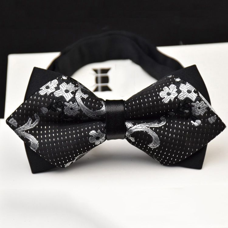 Gravata-borboleta Losango Dupla Camada Masculino