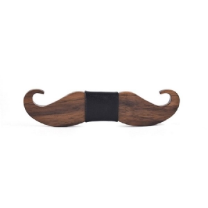 Gravata-borboleta De Madeira De Cavanhaque Masculino