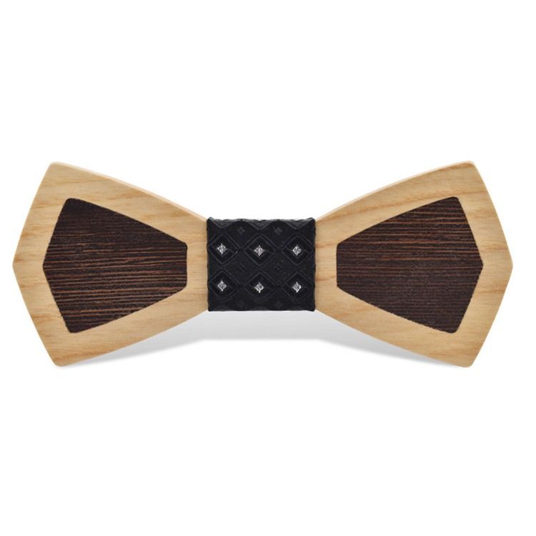 Gravata-borboleta Masculina De Madeira