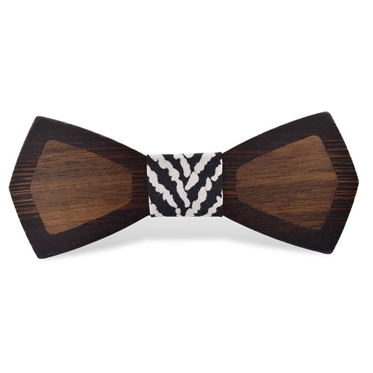 Gravata-borboleta Masculina De Madeira