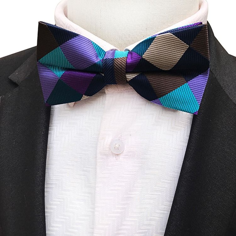 Gravata-borboleta Masculino Com Ponta De Onda