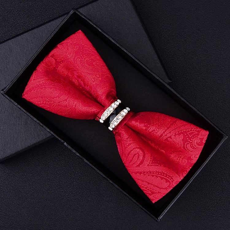 Gravata Estilo Poliéster Floral Para Homens
