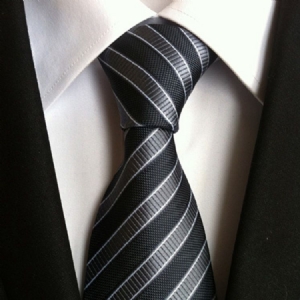 Homens Negócios Stripe Paisley Gravata Para Homem