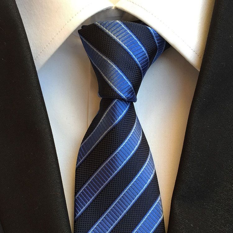 Homens Negócios Stripe Paisley Gravata Para Homem