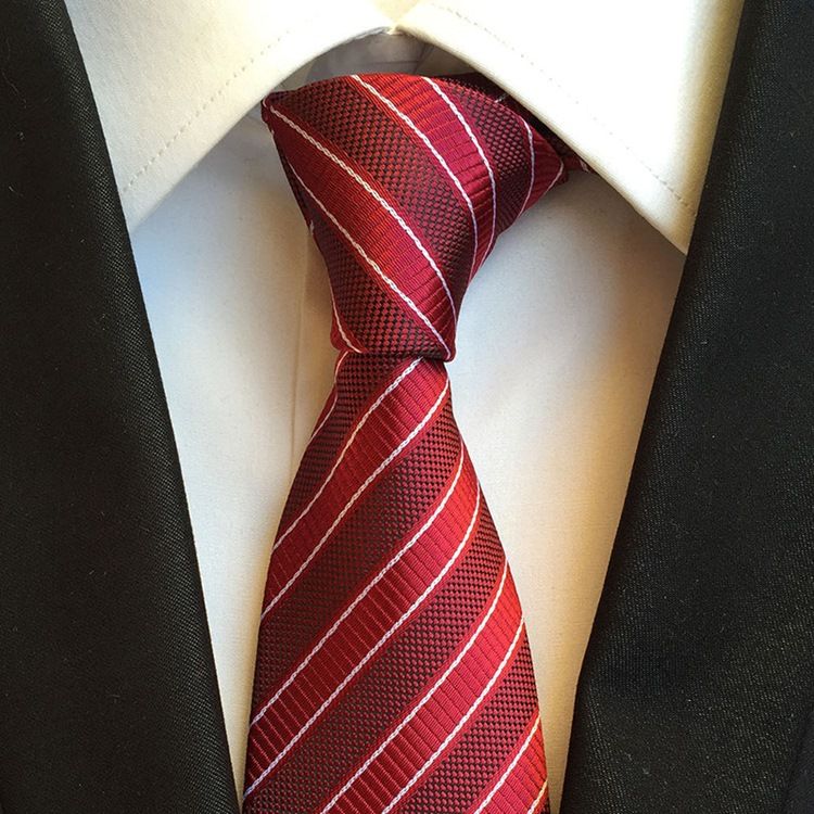 Homens Negócios Stripe Paisley Gravata Para Homem