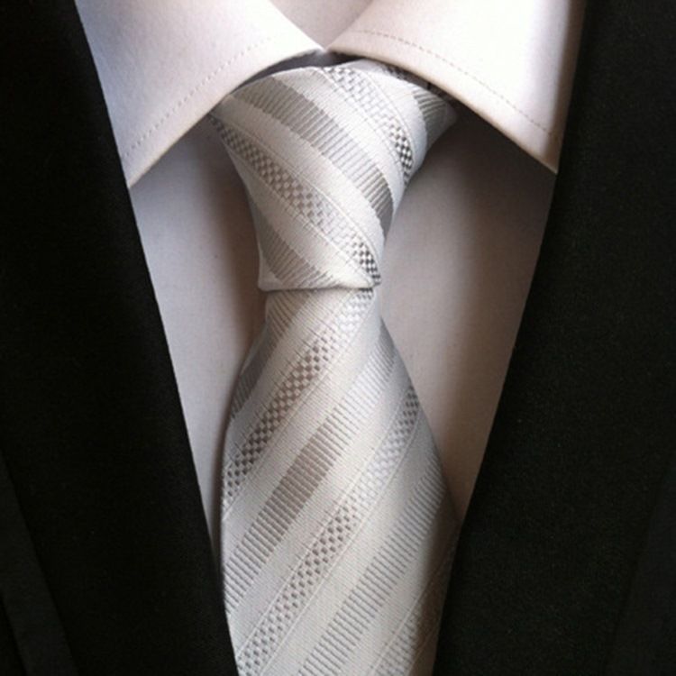 Homens Negócios Stripe Paisley Gravata Para Homem
