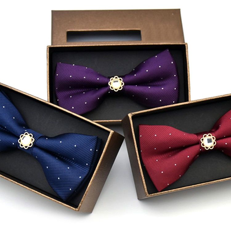 Polka Diamante Masculino Gravata-borboleta