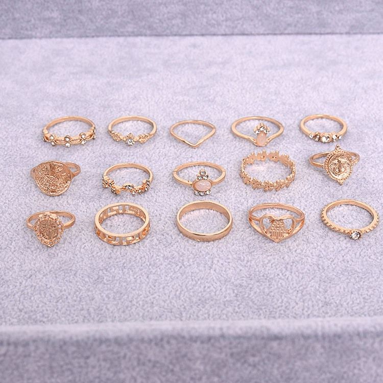 Anéis Diamante Vintage Holiday Feminina
