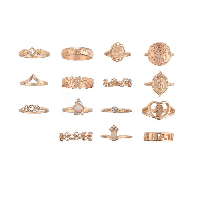 Anéis Diamante Vintage Holiday Feminina