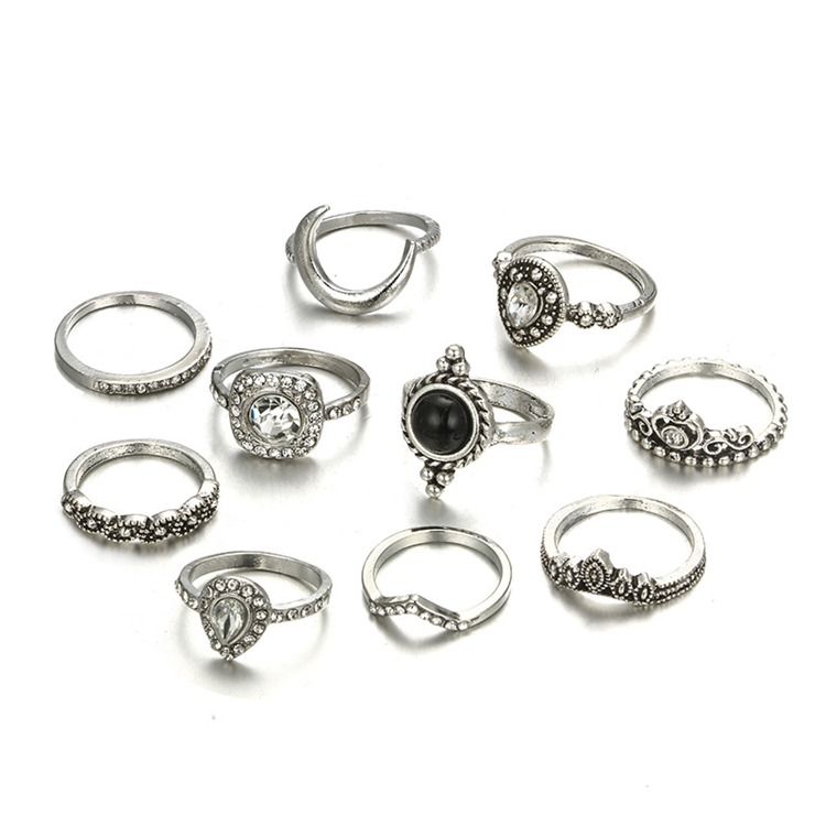 Anéis Femininos Vintage Diamante Holiday
