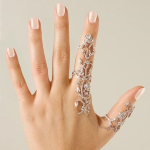 Anel Ajustável Exquisite Rose Diamante