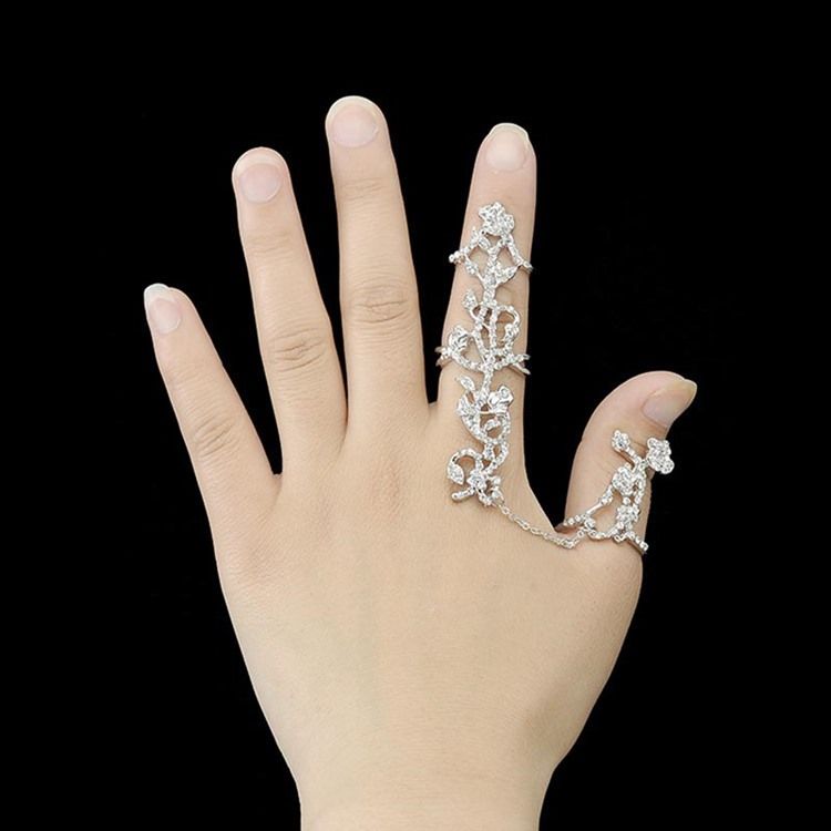 Anel Ajustável Exquisite Rose Diamante