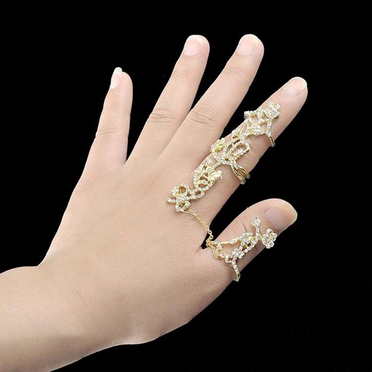 Anel Ajustável Exquisite Rose Diamante