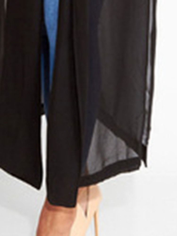 Calça Comprida Feminina De Cinturão Curto Com Renda