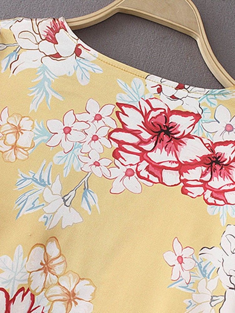 Casaco Feminino Embrulhado Com Estampa De Viagem Casual